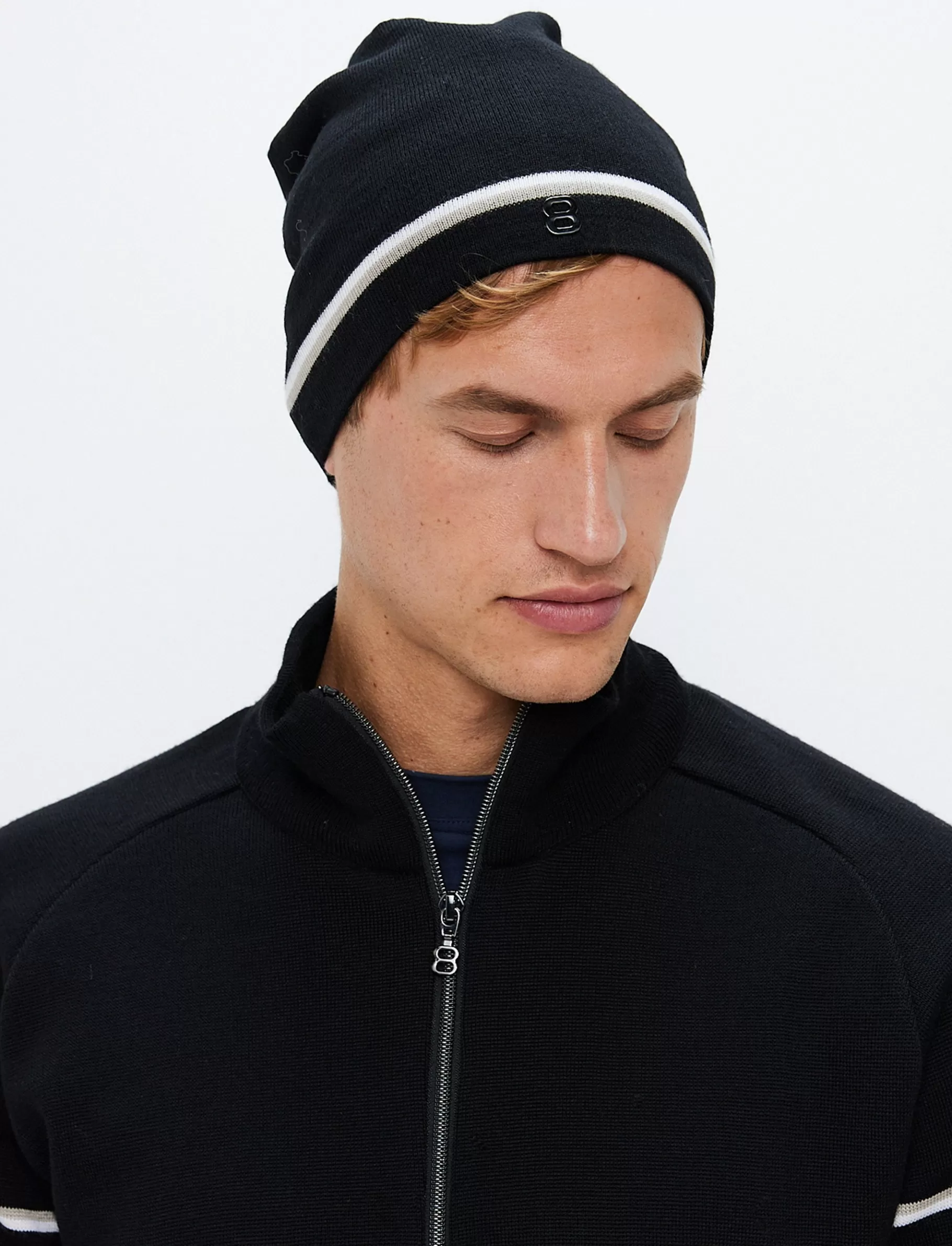 8848 Altitude Asp Stripe Wool Beanie -* Accessories